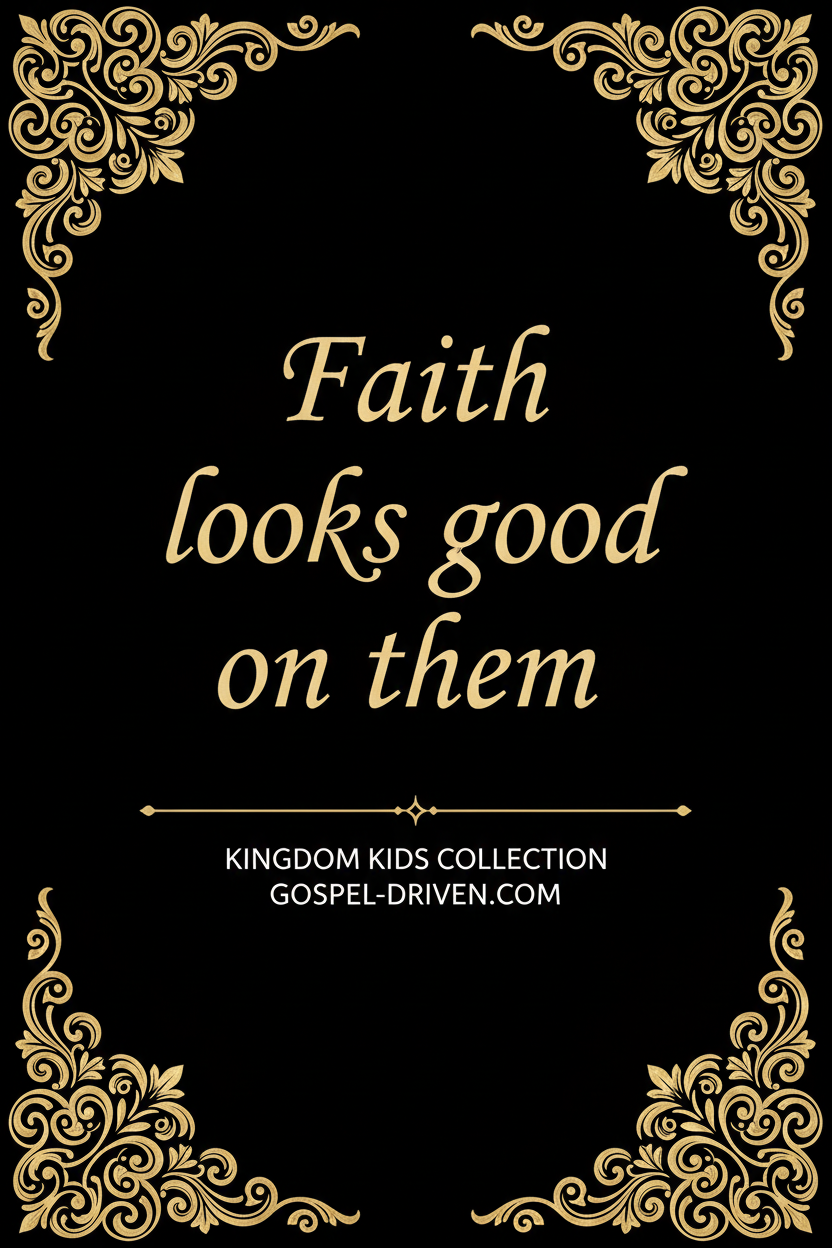 Faith Looks Good on Them — Kingdom Kids Collection | Gospel Driven