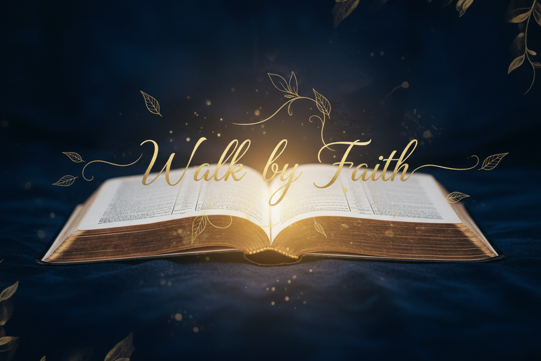 Walk by Faith — 2 Corinthians 5:7 devotional blog | Gospel Driven Christian lifestyle brand