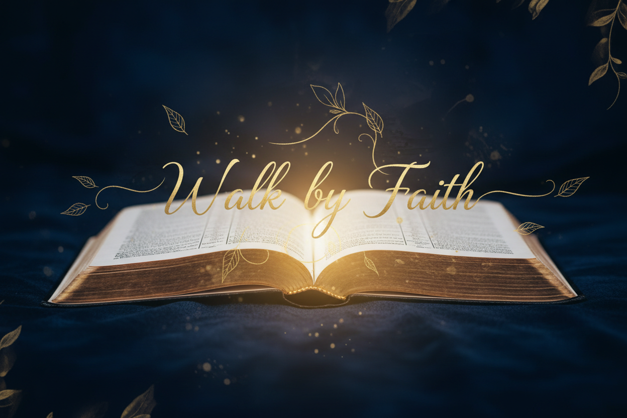 Walk by Faith — 2 Corinthians 5:7 devotional blog | Gospel Driven Christian lifestyle brand