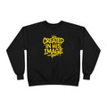 Created In His Image Unisex Sweatshirt — Genesis 1:27 Inspirational Graphic