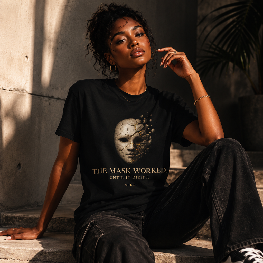 The Mask Worked. Until It Didn't. — Unisex | SEEN. Graphic Tee