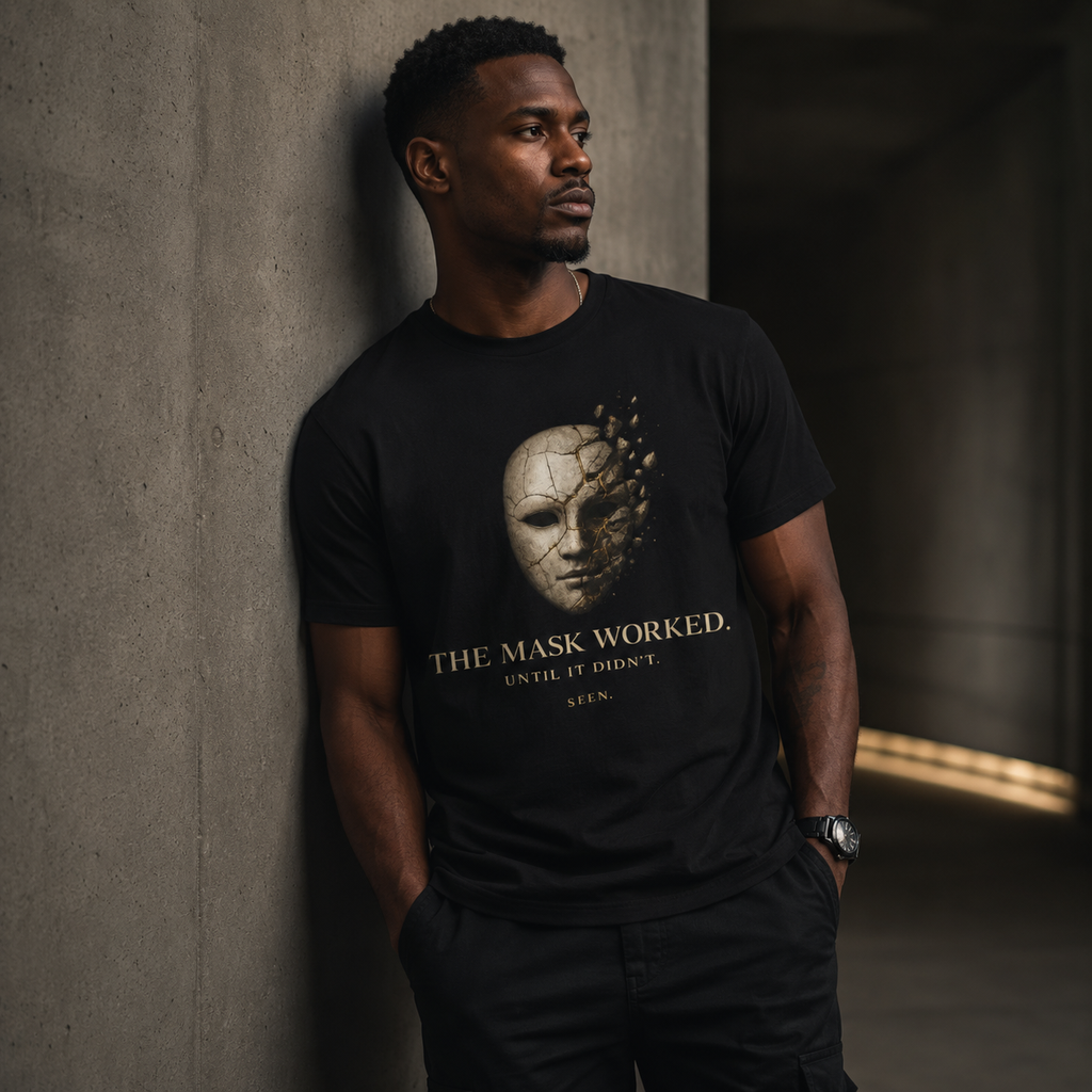 The Mask Worked. Until It Didn't. — Unisex | SEEN. Graphic Tee