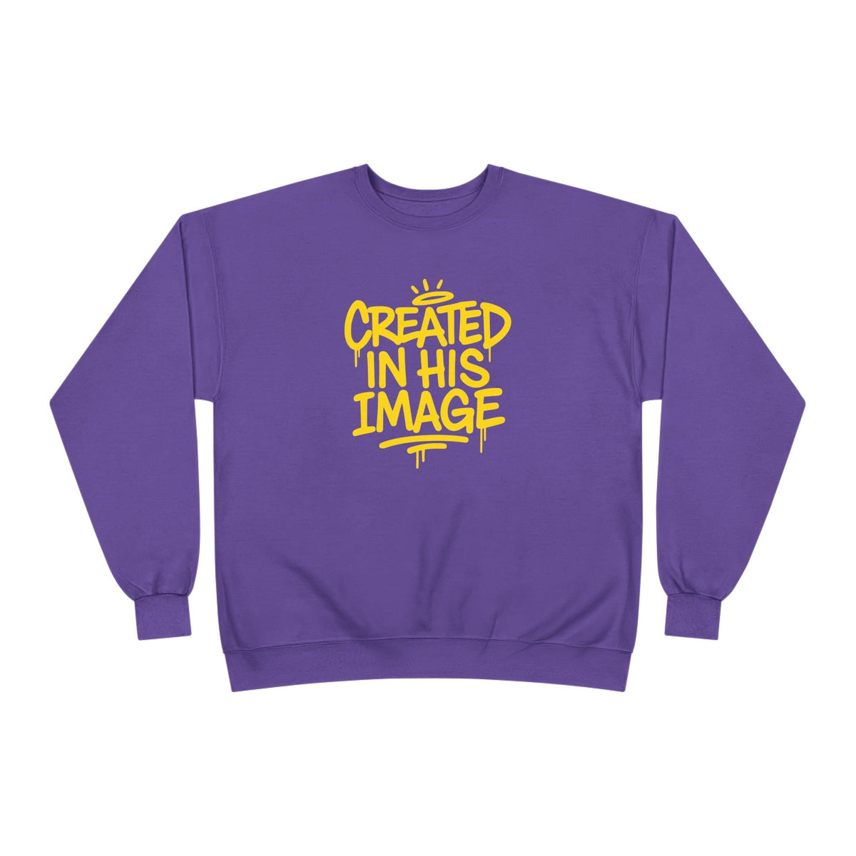 Created In His Image Unisex Sweatshirt — Genesis 1:27 Inspirational Graphic