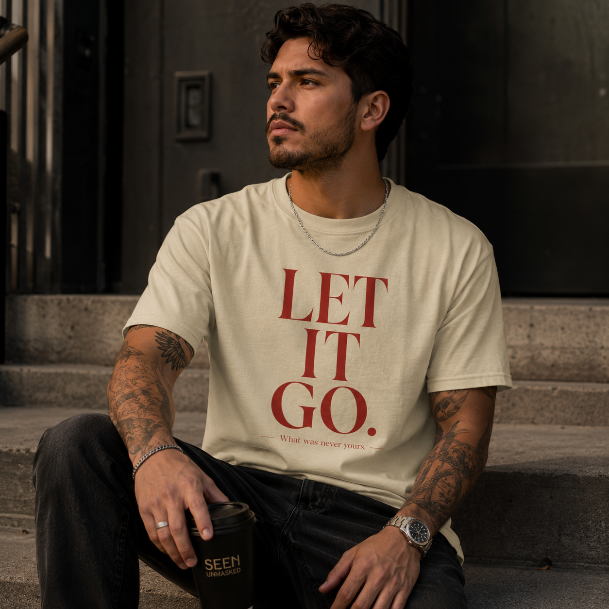 Let It Go Tee — Unisex | SEEN: Unmasked Collection