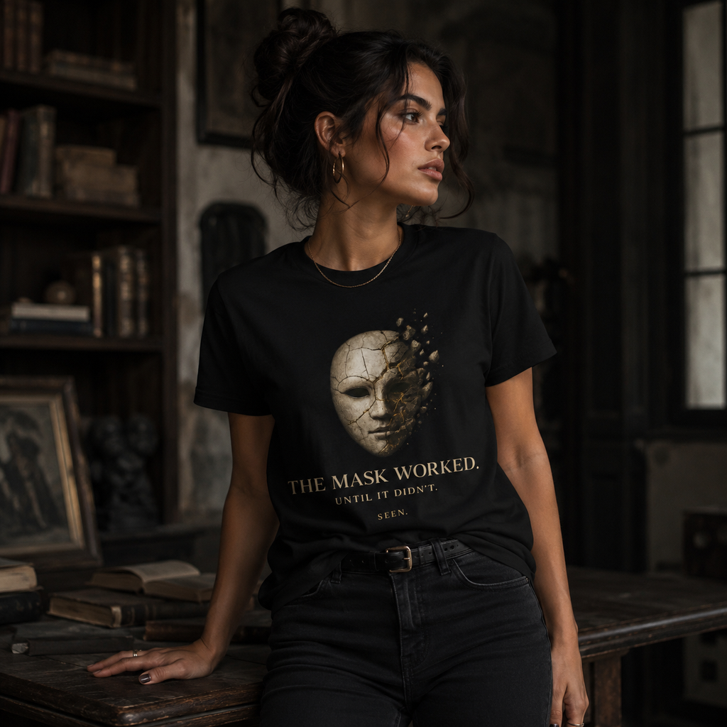 The Mask Worked. Until It Didn't. — Unisex | SEEN. Graphic Tee