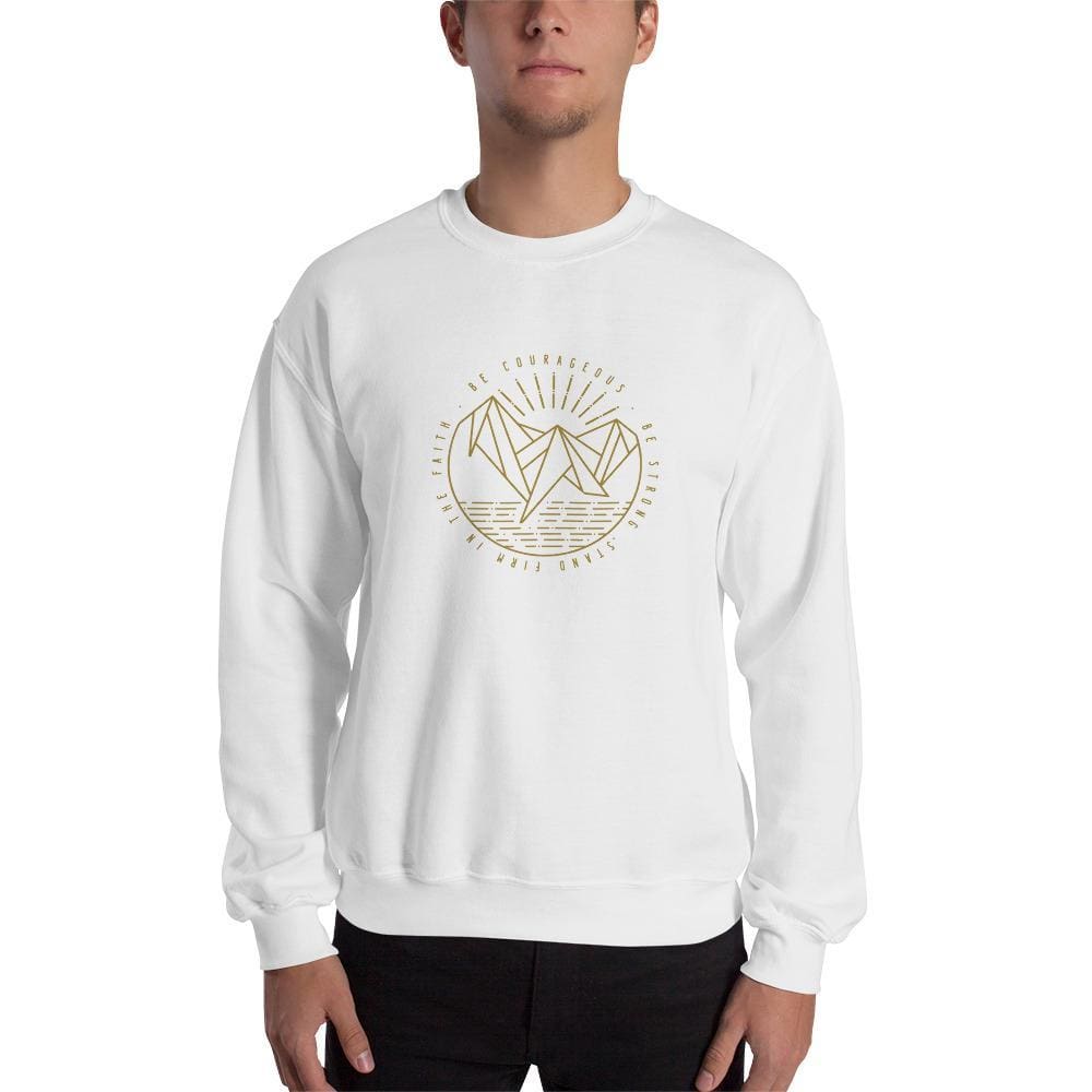 Be Courageous, Be Strong, Stand Firm in the Faith Christian Crewneck Sweatshirt