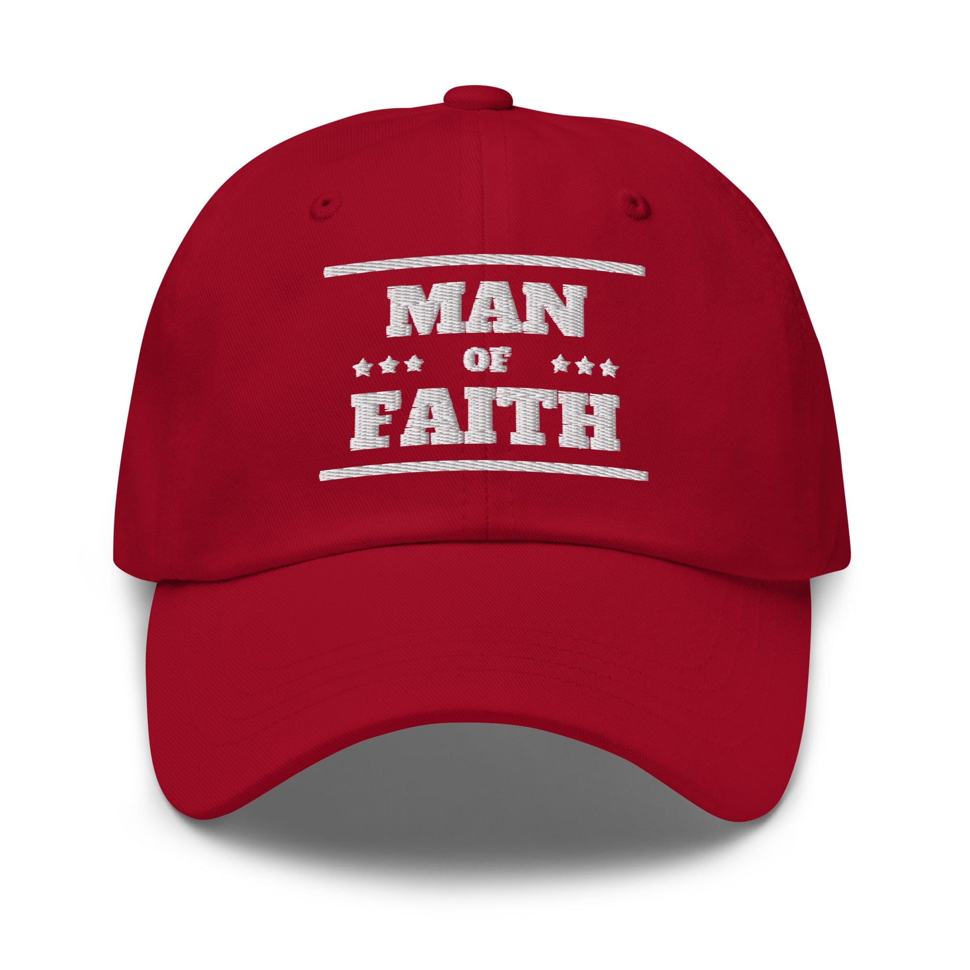 Embroidered Baseball Cap - Adjustable - Man of Faith