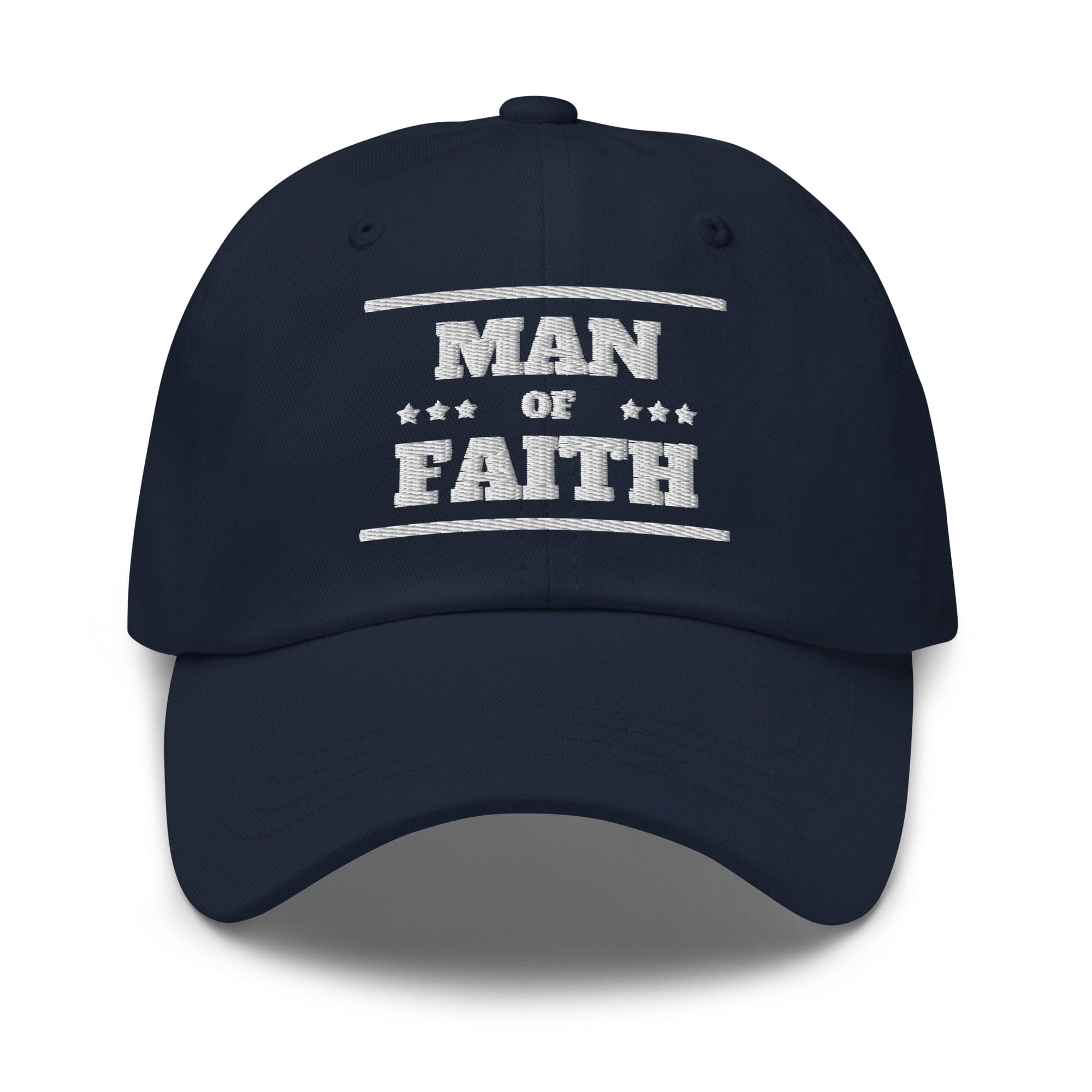 Embroidered Baseball Cap - Adjustable - Man of Faith