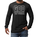 Mens Long Sleeve Graphic T-shirt - God at Work Tee