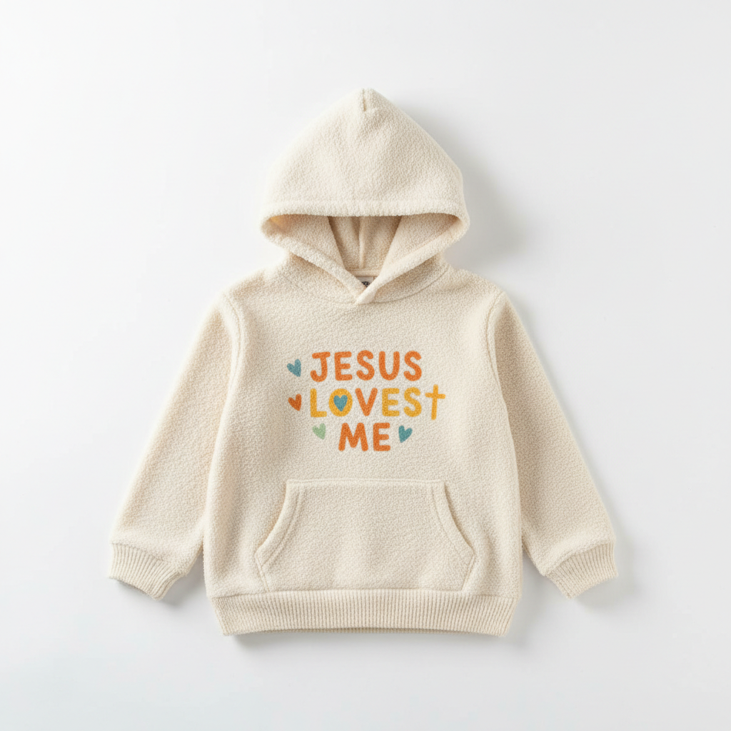 Kids' Jesus Loves Me Pullover Hoodie